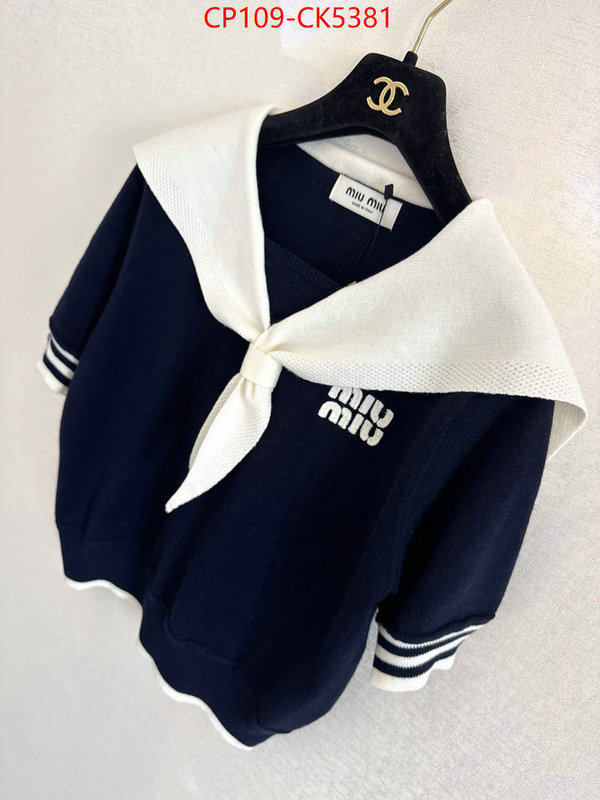 Clothing-MIU MIU we offer ID: CK5381 $: 109USD