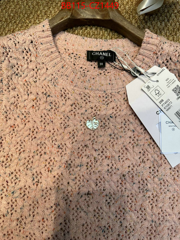 Clothing-Chanel high ID: CZ1449 $: 115USD