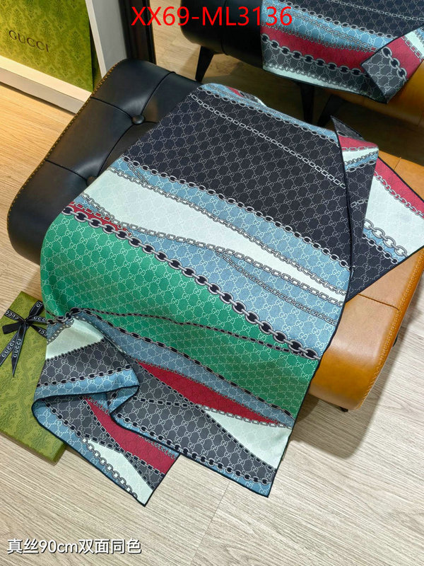 Scarf-Gucci brand designer replica ID: ML3136 $: 69USD