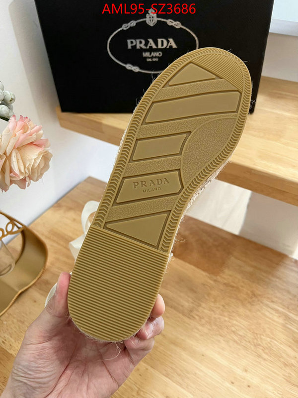 Women Shoes-Prada good quality replica ID: SZ3686 $: 95USD