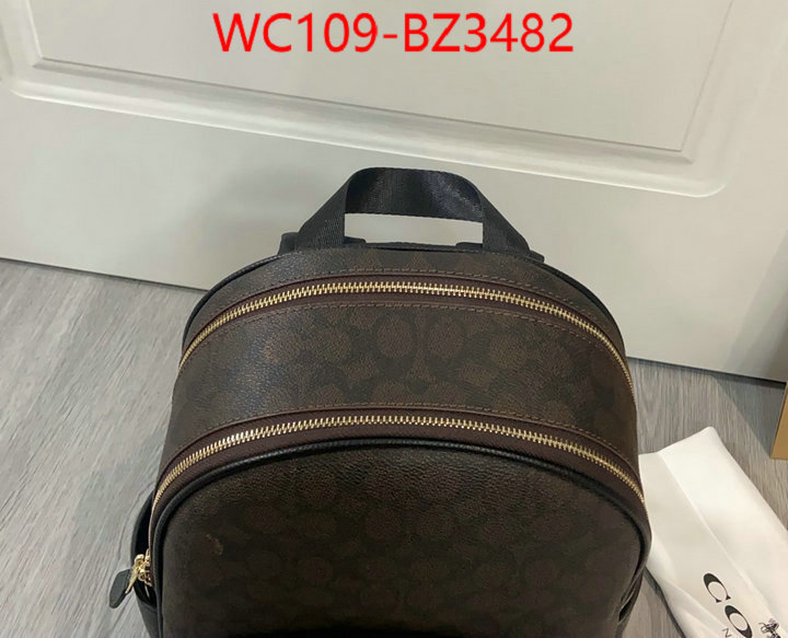 Coach Bags(4A)-Backpack- aaaaa replica ID: BZ3482 $: 109USD,