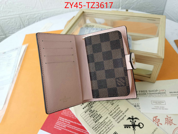 LV Bags(4A)-Wallet designer ID: TZ3617 $: 45USD,