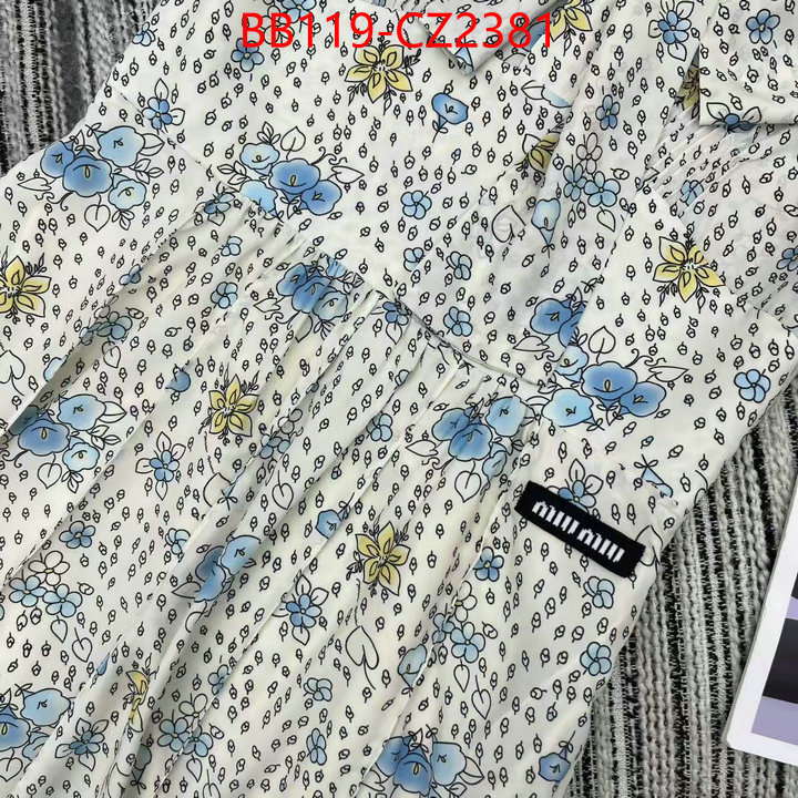 Clothing-MIU MIU replcia cheap ID: CZ2381 $: 119USD