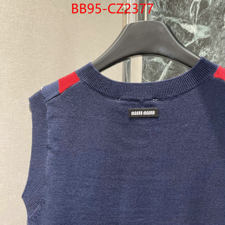 Clothing-MIU MIU where to buy replicas ID: CZ2377 $: 95USD