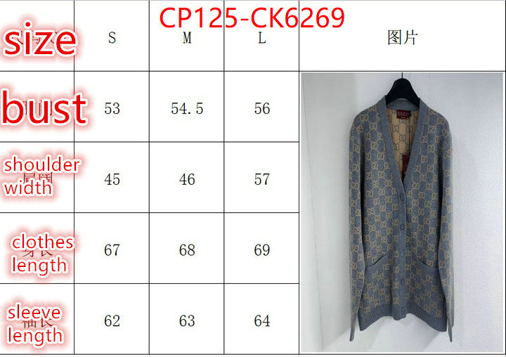 Clothing-Gucci how to start selling replica ID: CK6269 $: 125USD