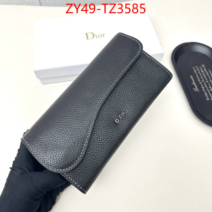 Dior Bags(4A)-Wallet- fake high quality ID: TZ3585 $: 49USD,