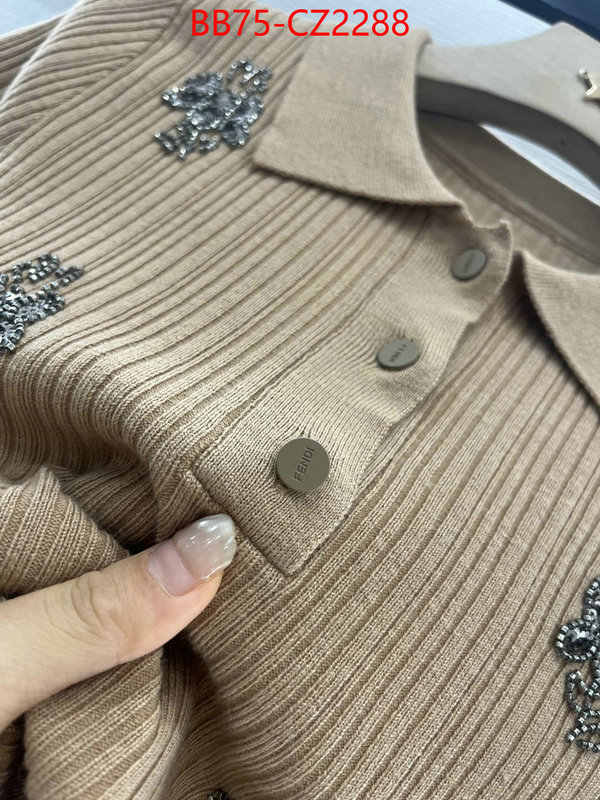 Clothing-Fendi replcia cheap from china ID: CZ2288 $: 75USD