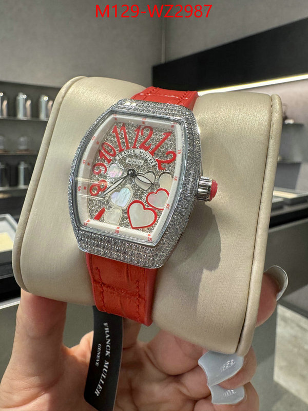 Watch(4A)-Franck Muller fake designer ID: WZ2987 $: 129USD