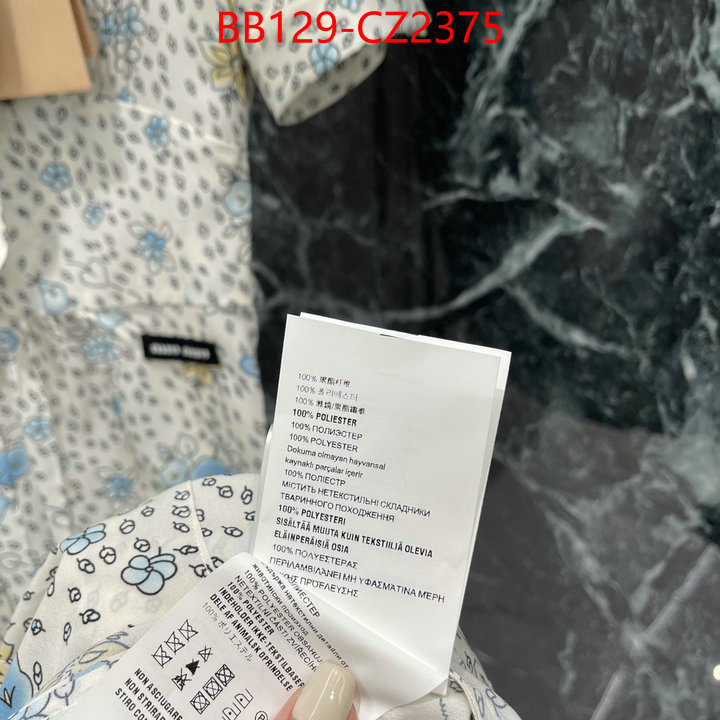 Clothing-MIU MIU high quality 1:1 replica ID: CZ2375 $: 129USD