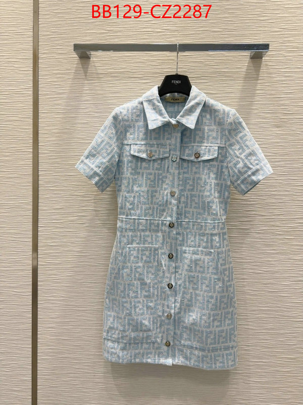 Clothing-Fendi top perfect fake ID: CZ2287 $: 129USD