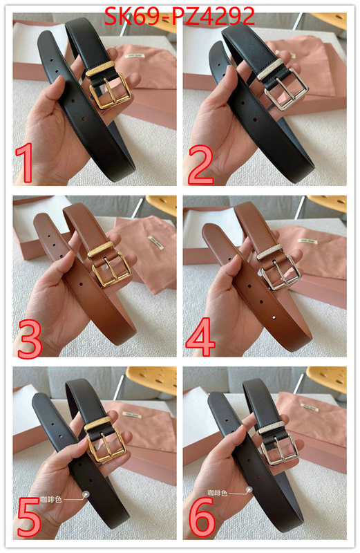 Belts-MIU MIU buy aaaaa cheap ID: PZ4292 $: 69USD