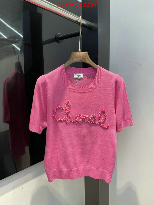 Clothing-Chanel quality aaaaa replica ID: CZ2257 $: 95USD