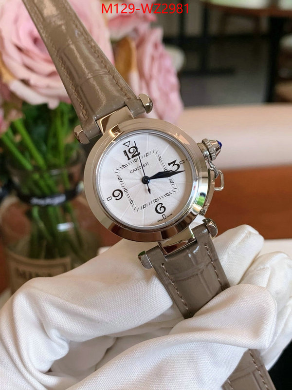Watch(4A)-Cartier 2024 replica wholesale cheap sales online ID: WZ2981 $: 129USD