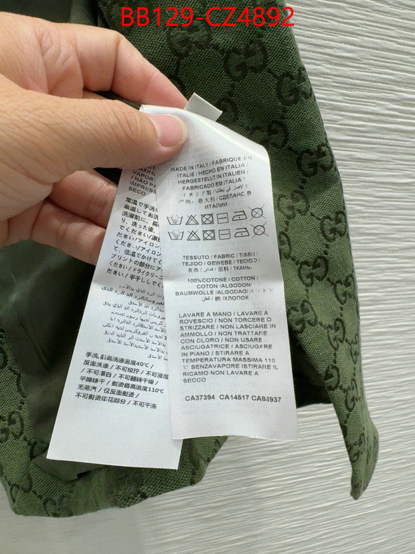 Clothing-Gucci top 1:1 replica ID: CZ4892 $: 129USD