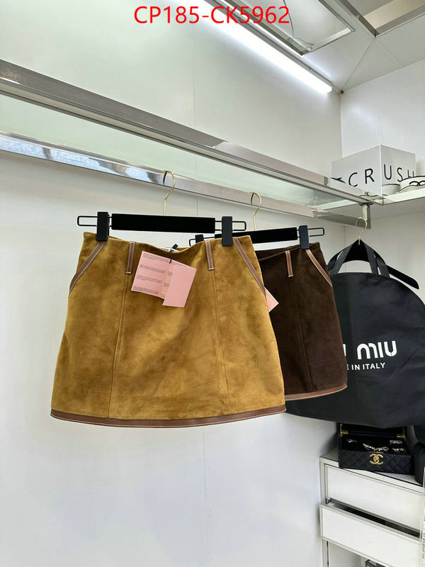 Clothing-MIU MIU buy aaaaa cheap ID: CK5962 $: 185USD