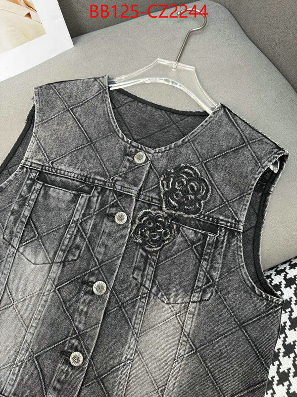 Clothing-Chanel 1:1 replica wholesale ID: CZ2244 $: 125USD