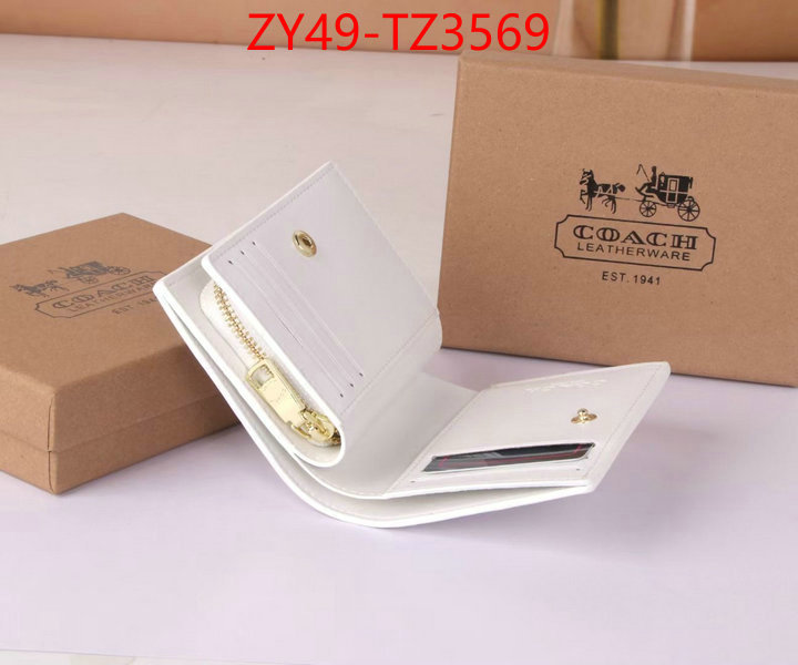 Coach Bags(4A)-Wallet what ID: TZ3569 $: 49USD,
