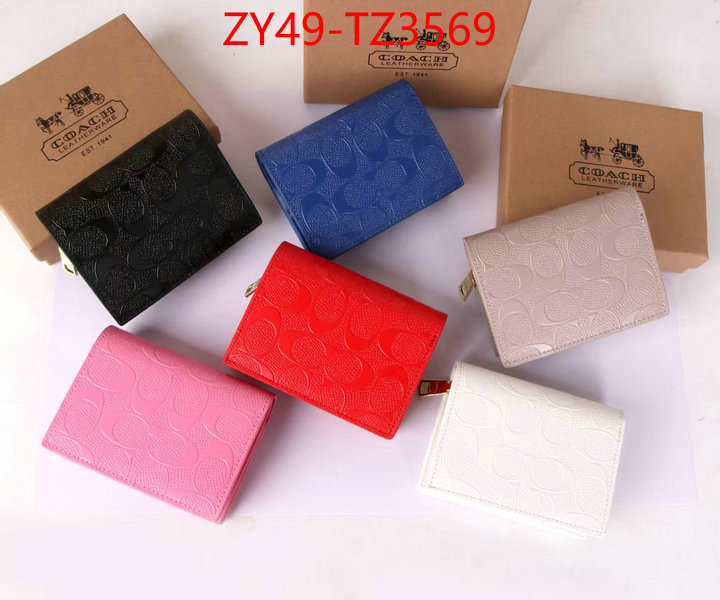 Coach Bags(4A)-Wallet what ID: TZ3569 $: 49USD,