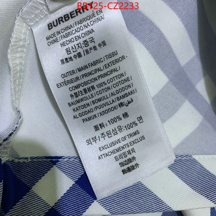 Clothing-Burberry hot sale ID: CZ2233 $: 125USD