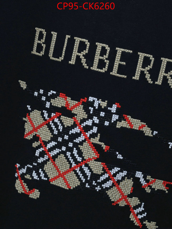 Clothing-Burberry quality replica ID: CK6260 $: 95USD