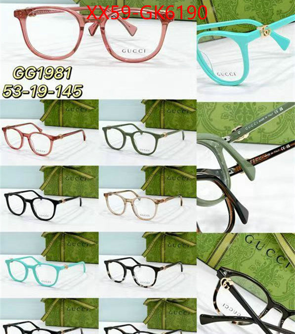 Glasses-Gucci sell high quality ID: GK6190 $: 59USD