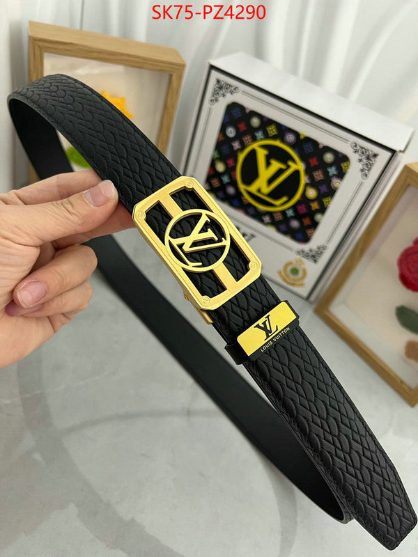 Belts-LV luxury fashion replica designers ID: PZ4290 $: 75USD