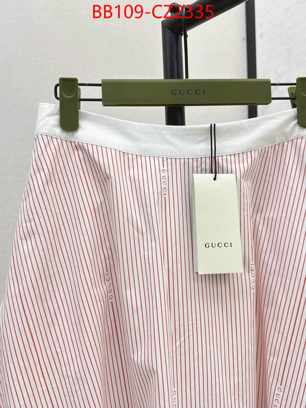 Clothing-Gucci replica 1:1 high quality ID: CZ2334 $: 109USD