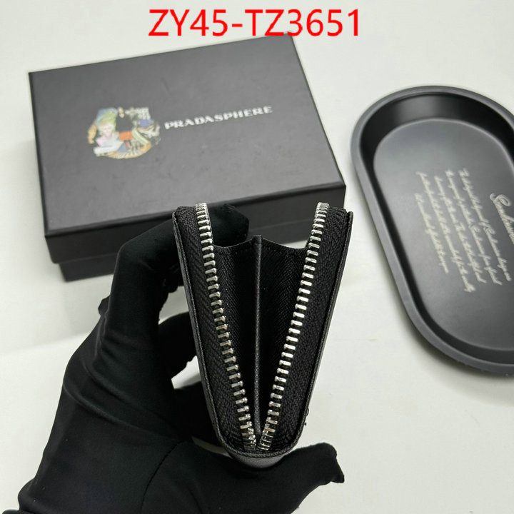 Prada Bags(4A)-Wallet designer 1:1 replica ID: TZ3651 $: 45USD,