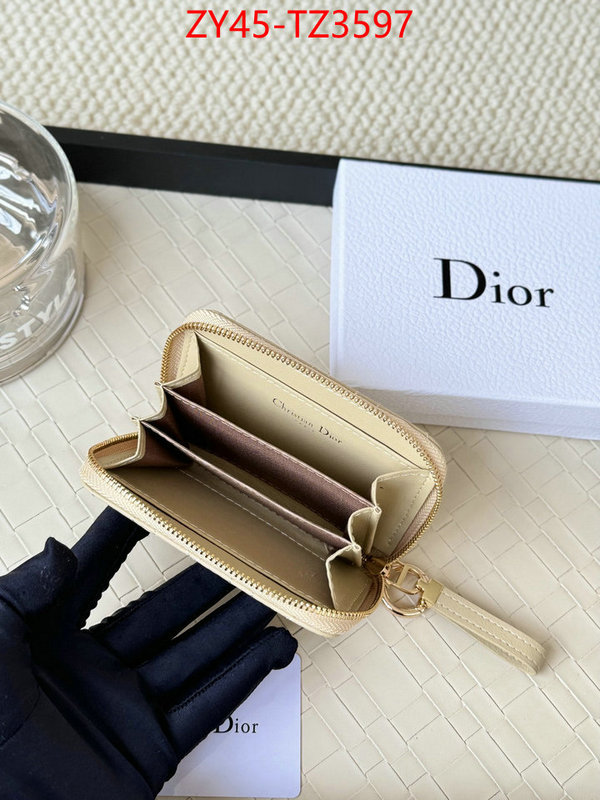 Dior Bags(4A)-Wallet- new designer replica ID: TZ3597 $: 45USD,