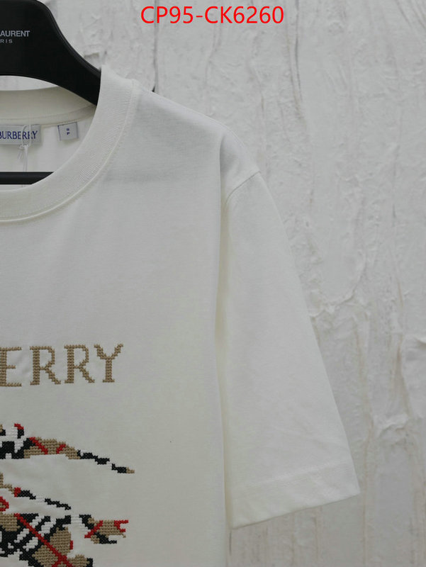 Clothing-Burberry quality replica ID: CK6260 $: 95USD