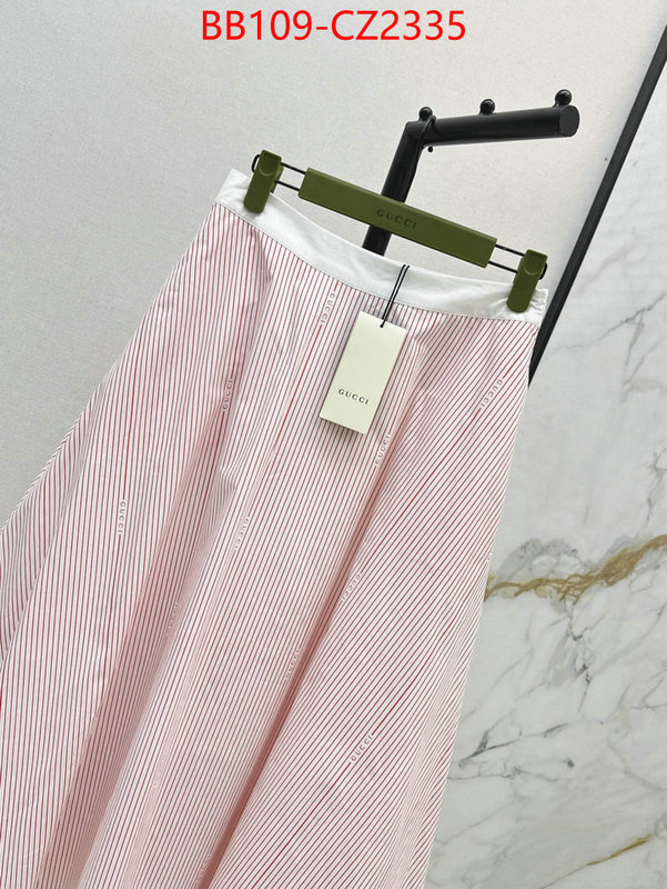 Clothing-Gucci replica 1:1 high quality ID: CZ2334 $: 109USD