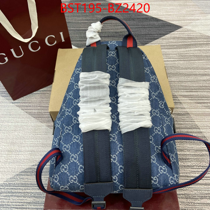 Gucci Bags(TOP)-Backpack- designer fashion replica ID: BZ2420 $: 195USD,