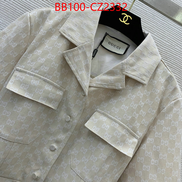 Clothing-Gucci wholesale sale ID: CZ2332 $: 100USD