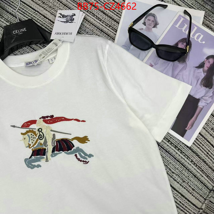 Clothing-Burberry top perfect fake ID: CZ4662 $: 75USD