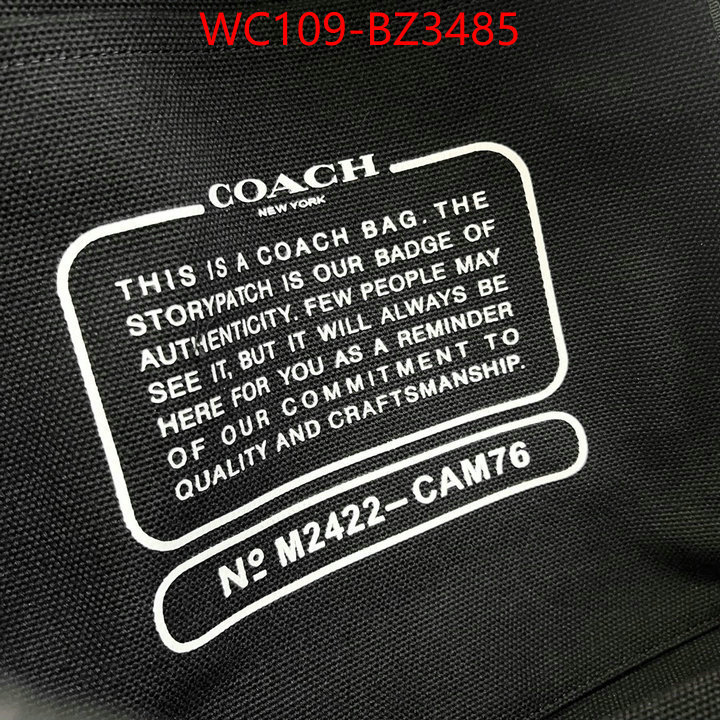 Coach Bags(4A)-Backpack- buy first copy replica ID: BZ3485 $: 109USD,