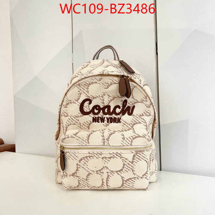 Coach Bags(4A)-Backpack- sell online ID: BZ3486 $: 109USD,