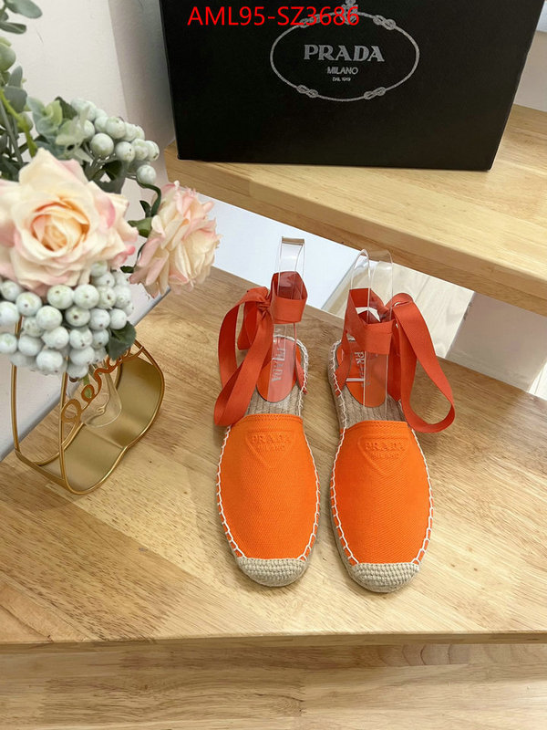 Women Shoes-Prada good quality replica ID: SZ3686 $: 95USD