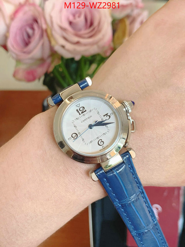 Watch(4A)-Cartier 2024 replica wholesale cheap sales online ID: WZ2981 $: 129USD