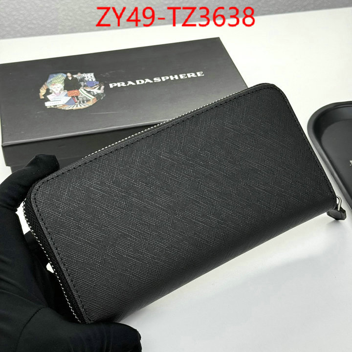 Prada Bags(4A)-Wallet high quality designer ID: TZ3638 $: 49USD,