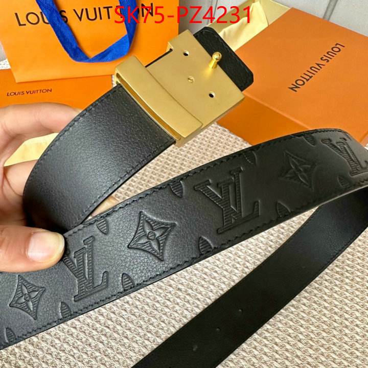 Belts-LV top quality fake ID: PZ4231 $: 75USD