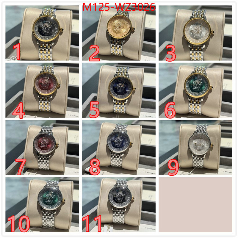 Watch(4A)-Versace knockoff highest quality ID: WZ3026 $: 125USD