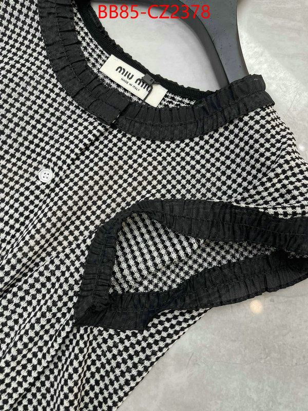 Clothing-MIU MIU replica online ID: CZ2378 $: 85USD