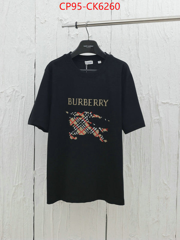 Clothing-Burberry quality replica ID: CK6260 $: 95USD