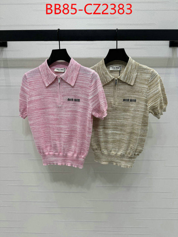 Clothing-MIU MIU counter quality ID: CZ2383 $: 85USD