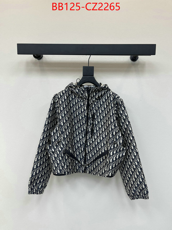 Clothing-Dior designer 1:1 replica ID: CZ2265 $: 125USD