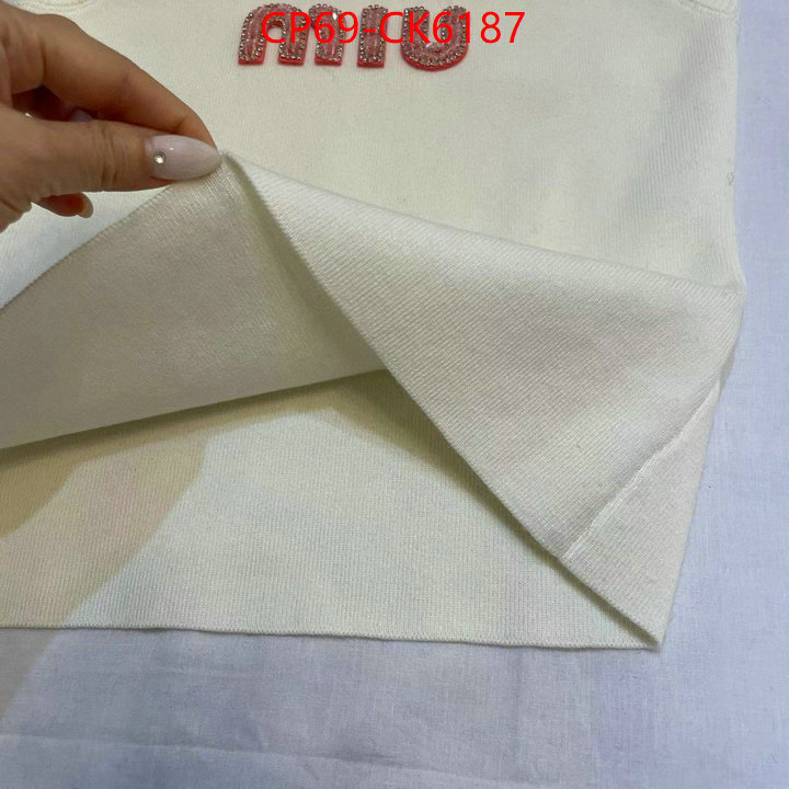 Clothing-MIU MIU 2024 aaaaa replica 1st copy ID: CK6187 $: 69USD