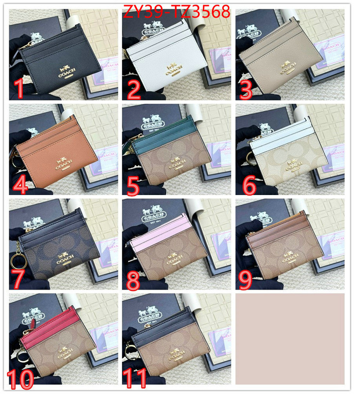 Coach Bags(4A)-Wallet high quality replica ID: TZ3568 $: 39USD,
