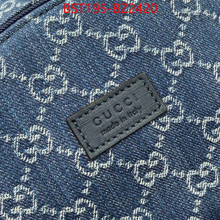 Gucci Bags(TOP)-Backpack- designer fashion replica ID: BZ2420 $: 195USD,