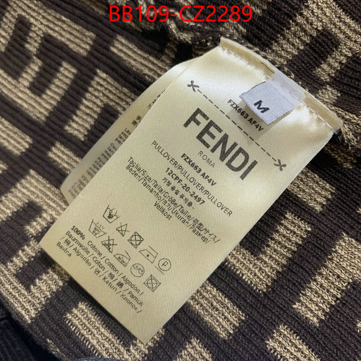 Clothing-Fendi designer 1:1 replica ID: CZ2289 $: 109USD