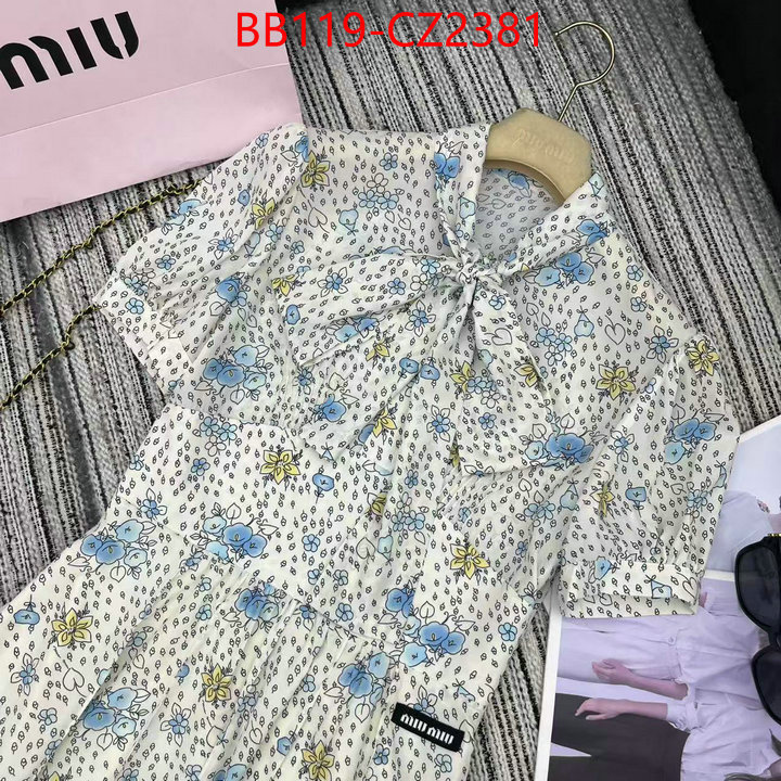 Clothing-MIU MIU replcia cheap ID: CZ2381 $: 119USD